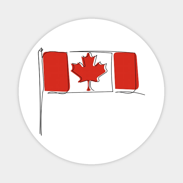 canada day T-Shirt Magnet by Codyaldy